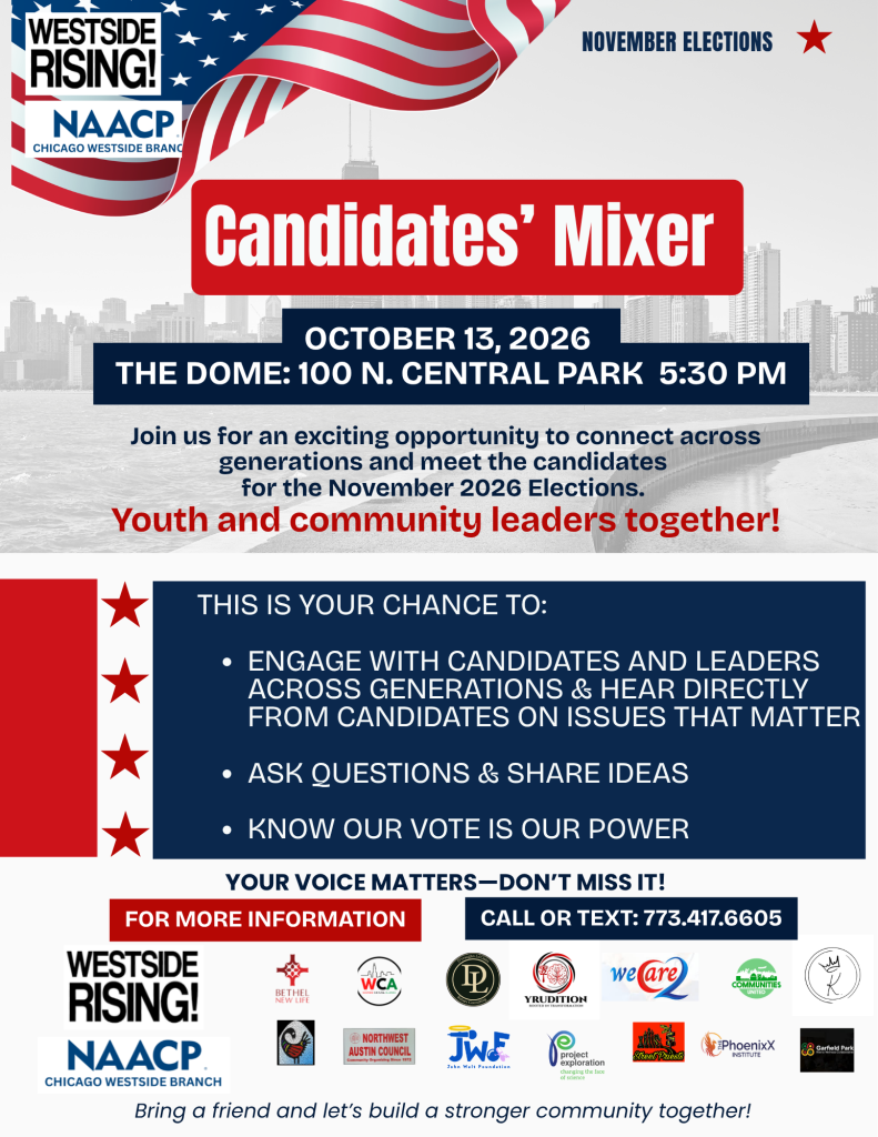 Westside Rising Candidates' Mixer flyer for event on 2026-10-13